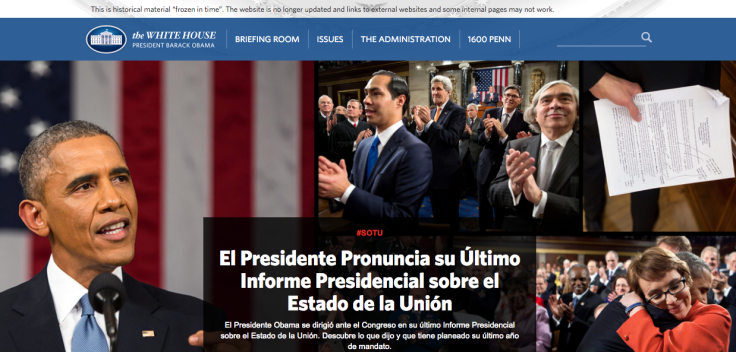 White House Spanish portal under Obama administration