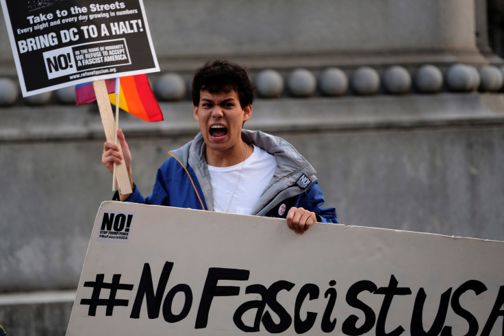 Anti-Trump Protester