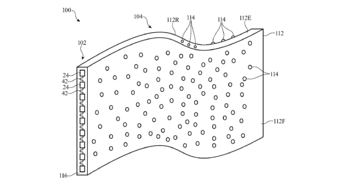 Apple patent for stretchable display.