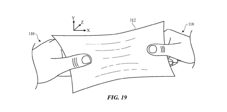 Apple patent for stretchable display.