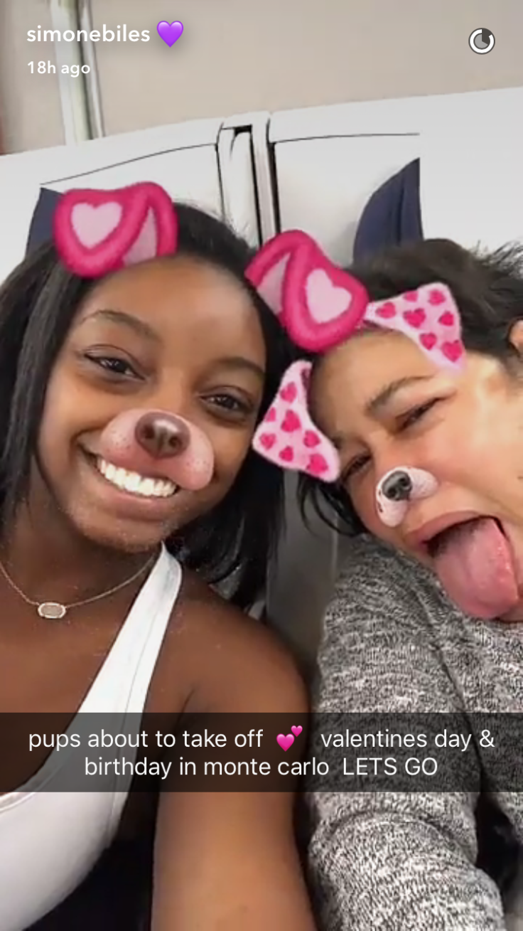 Simone Biles Snapchat