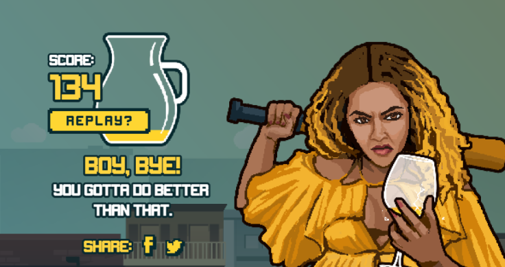 'Lemonade Rage' game based on Beyonce's 'Hold Up' video.