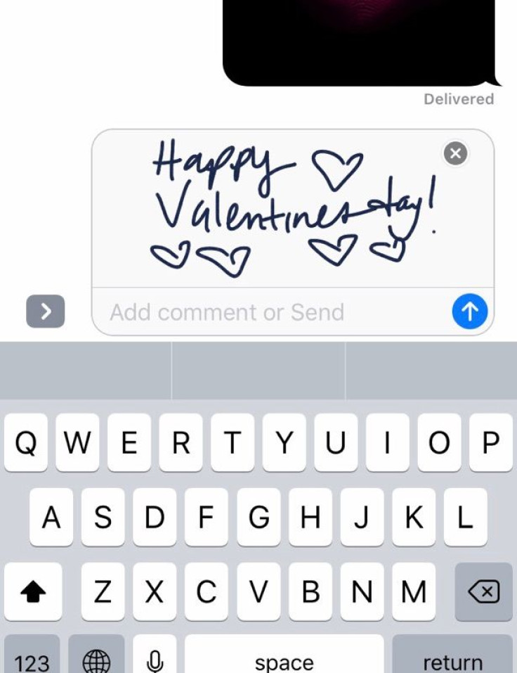 Handwritten notes with iMessage