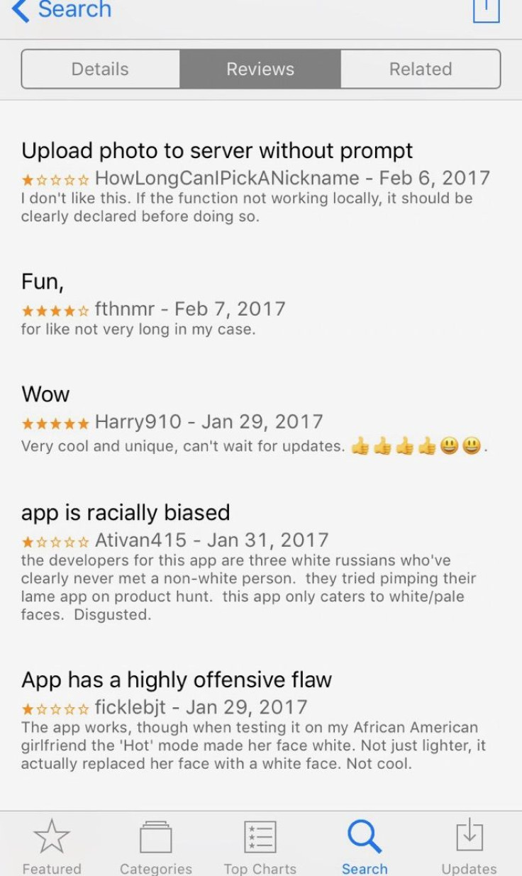 FaceApp iTunes Store reviews
