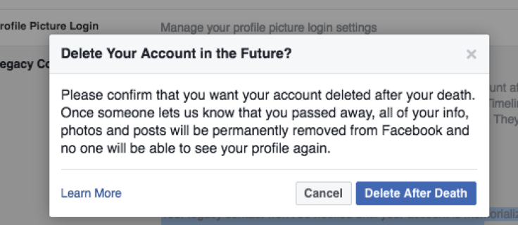facebook delete dead person account