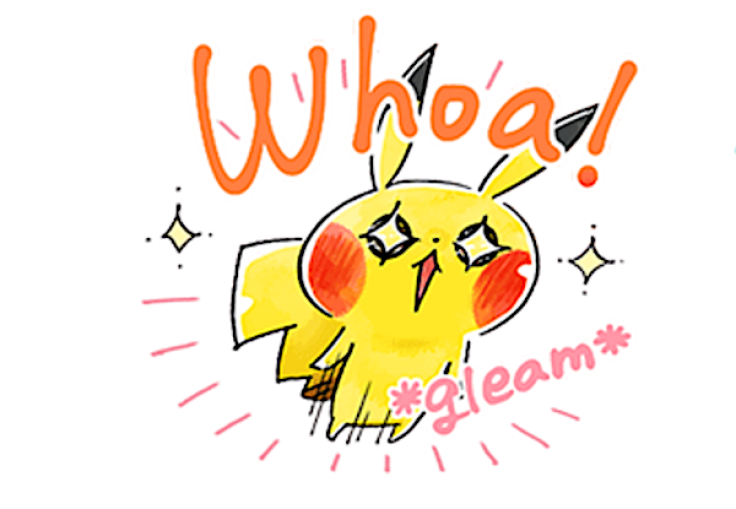 Pikachu Line Sticker