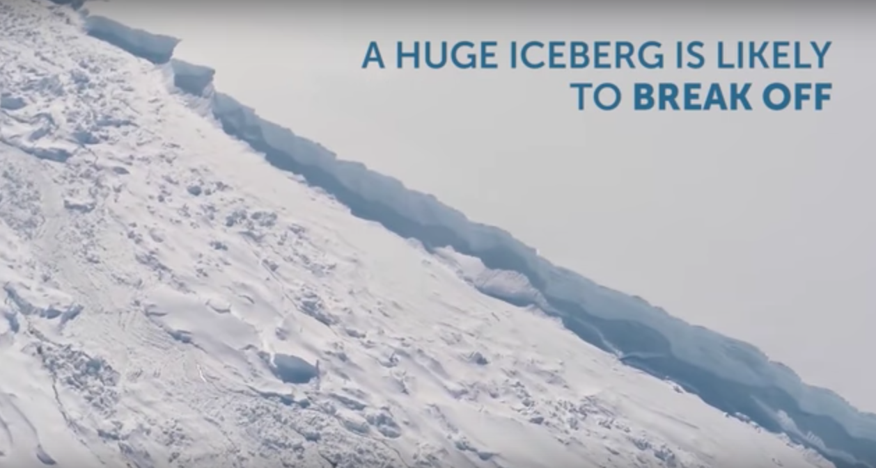 Larsen C Ice Shelf: Stunning Video Shows Enormous Crack Of Antarctica ...