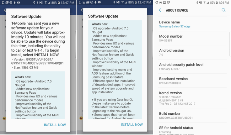 android 7.0 download software samsung
