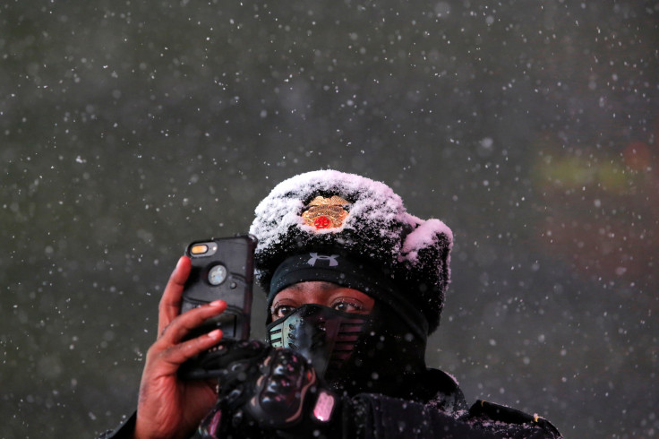 Times Square Snow