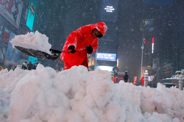 Times Square Snow