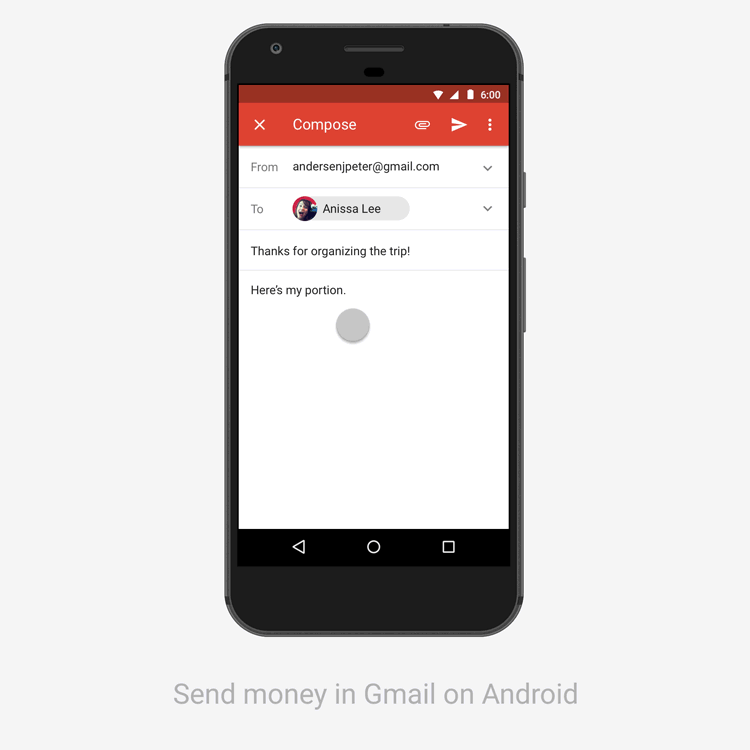 gmail send money app android