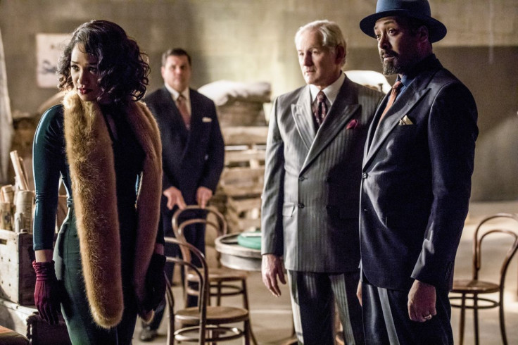 Candice Patton, Victor Garber and Jesse L. Martin