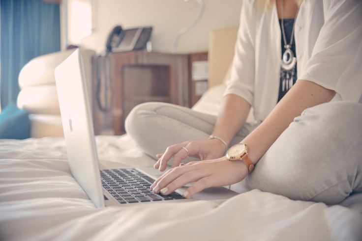 Person Using Laptop