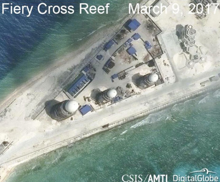 Fiery Cross Reef in Spratly Islands