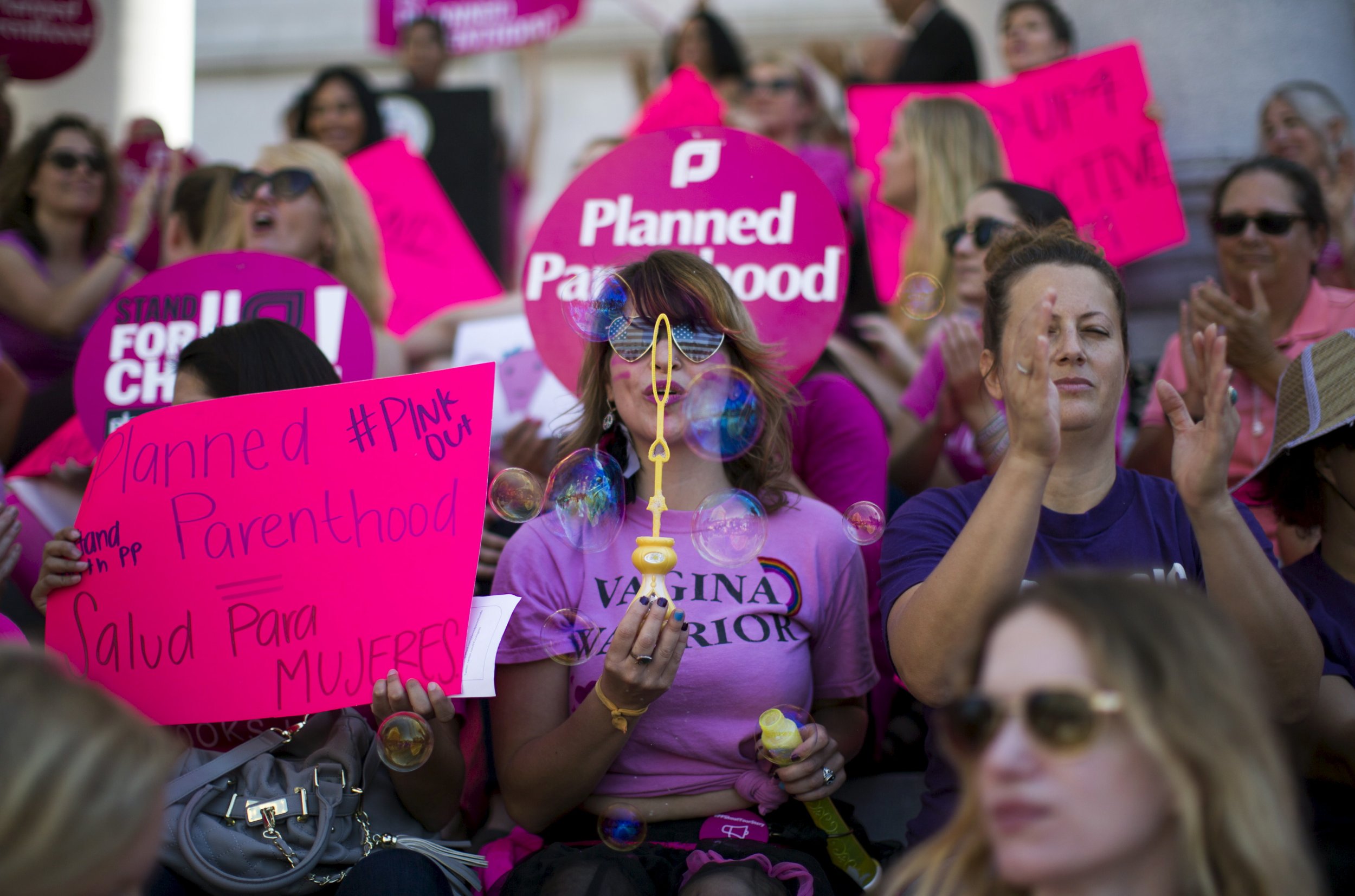 Pink Out Day Lawmakers Fight For Funding, Supporters Rally In Pink