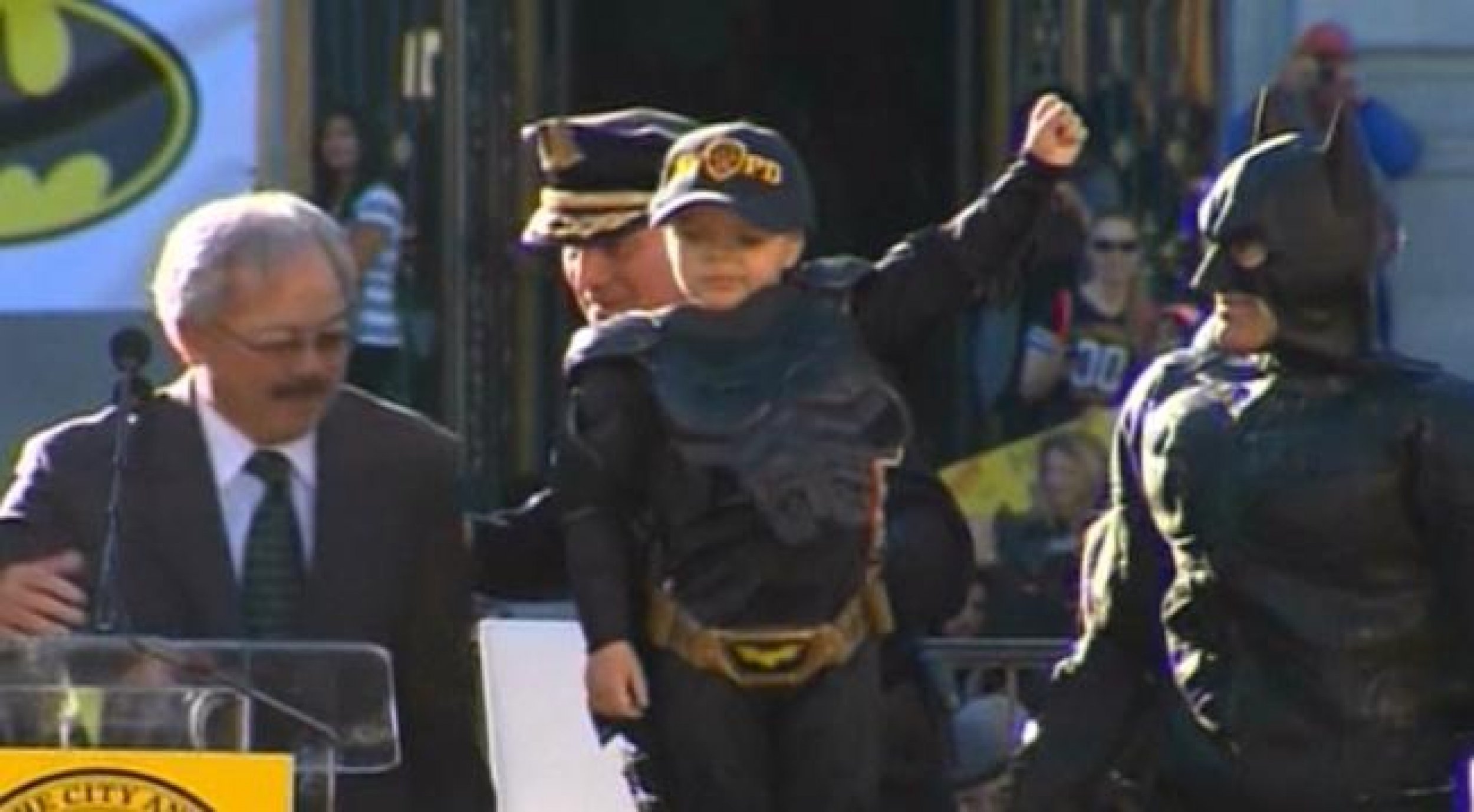 Way to go Miles. Way to save Gotham  President Obama Praises 5 Year Old Hero, Batkid 