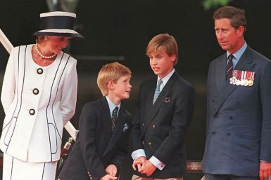 Princess Diana and Princes Harry, William and Charles