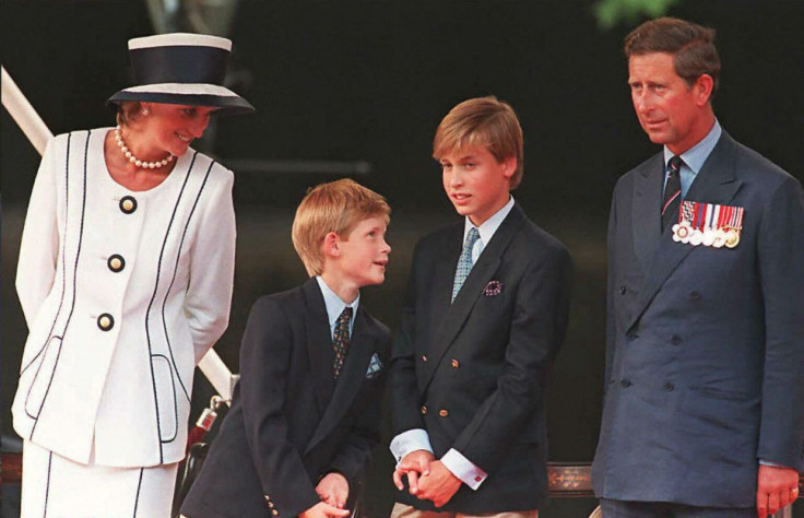 Princess Diana and Princes Harry, William and Charles