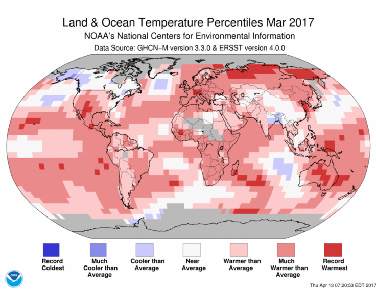 march global temp