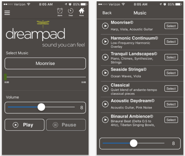 dreampad app screenshots