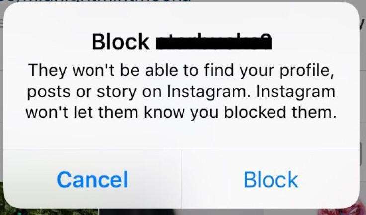 block instagram