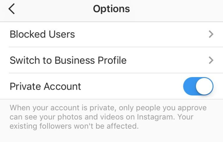 instagram private