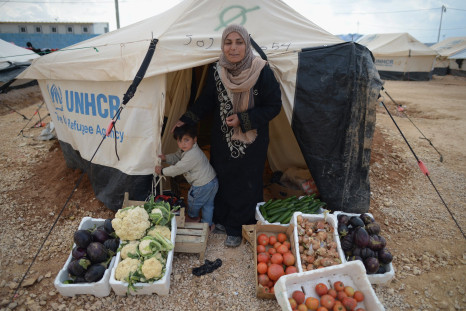 Syrian woman at Za’atari refugee camp in Jordan