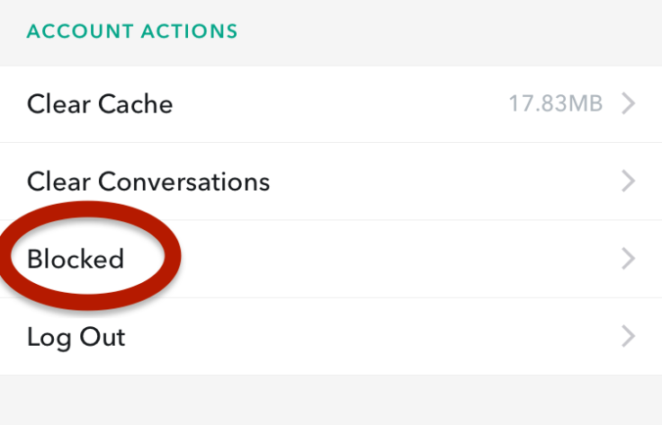 Blocked Snapchat