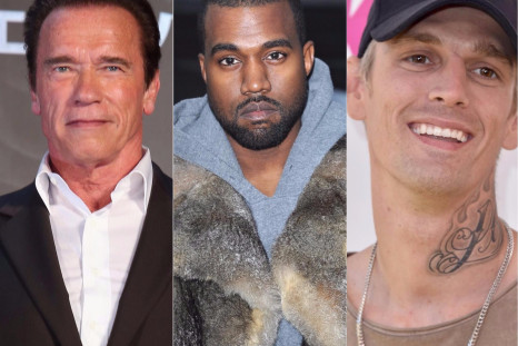 Arnold Schwarzenegger, Kanye West and Aaron Carter