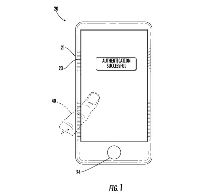 apple patent touch id