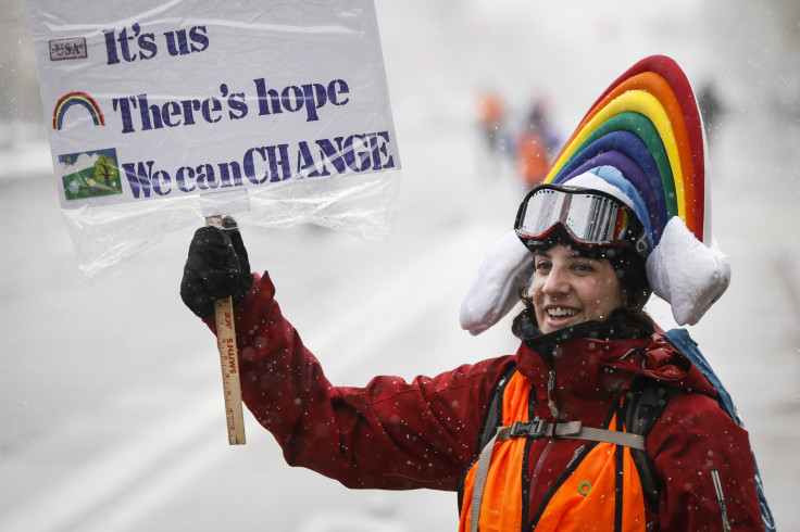 Climate change protest