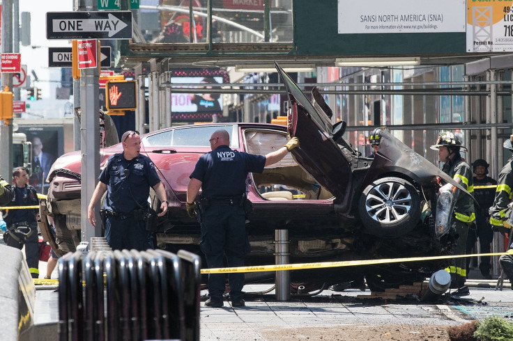 Times Square car crash