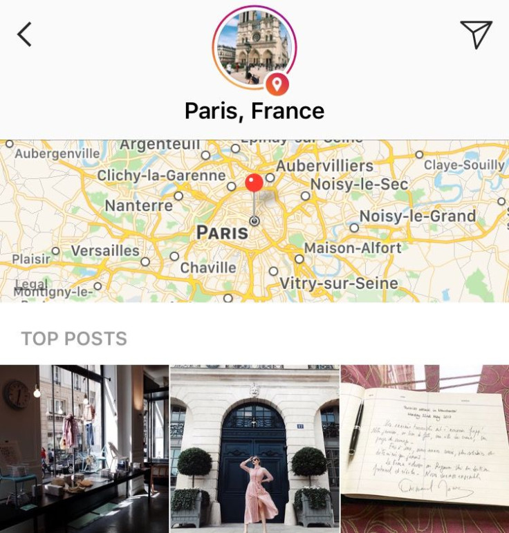 instagram stories location