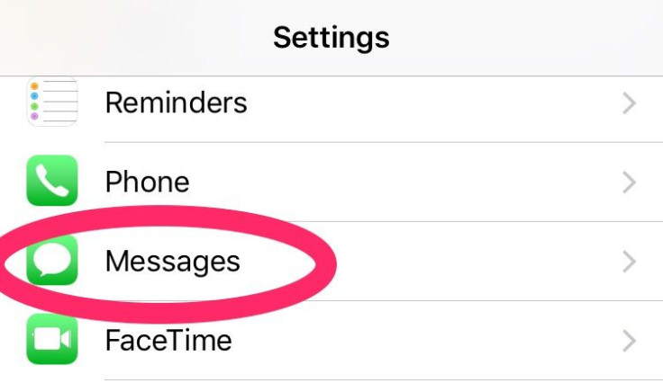 messages in iphone