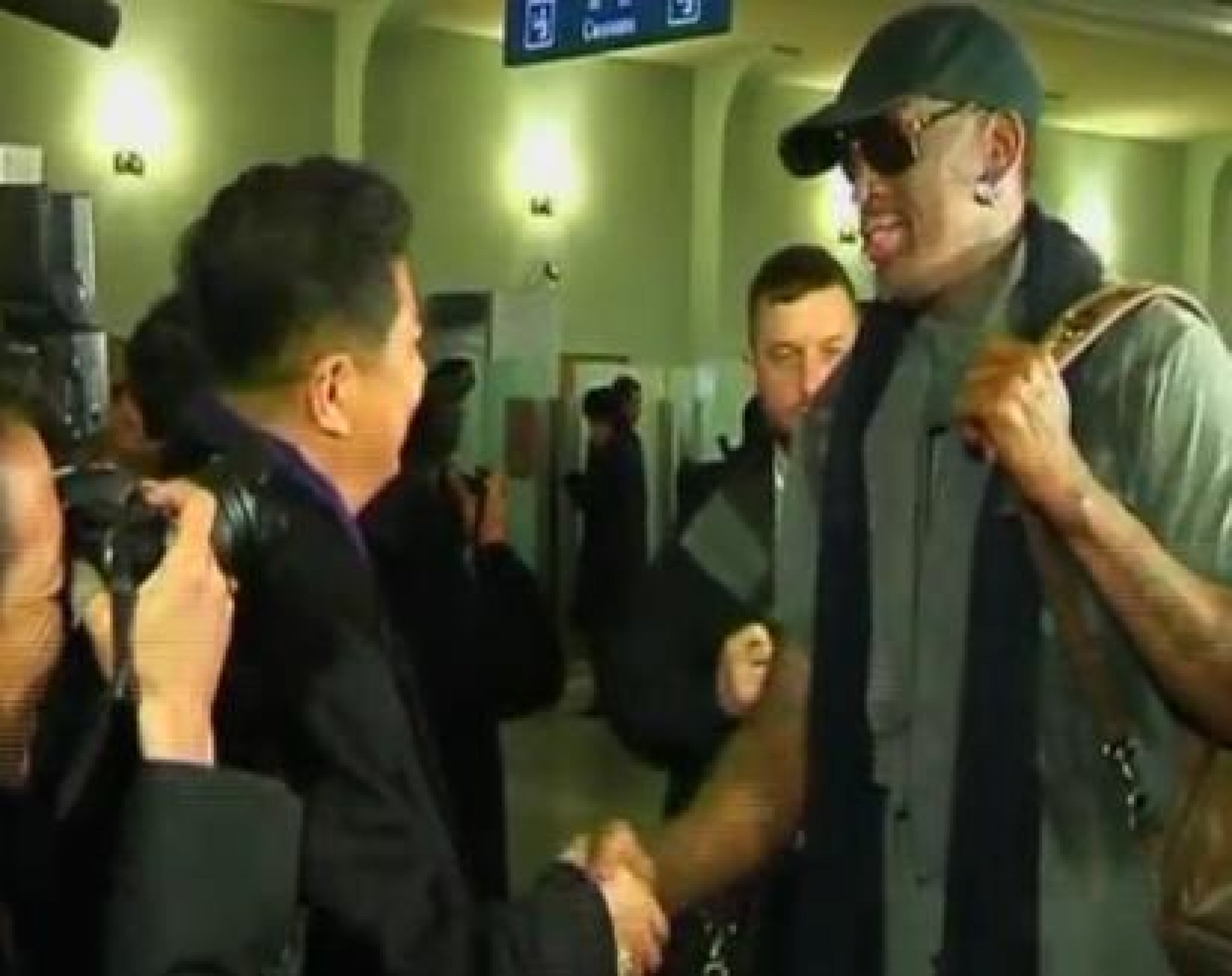 Former NBA Star Dennis Rodman Arrives In North Korea With Film Crew