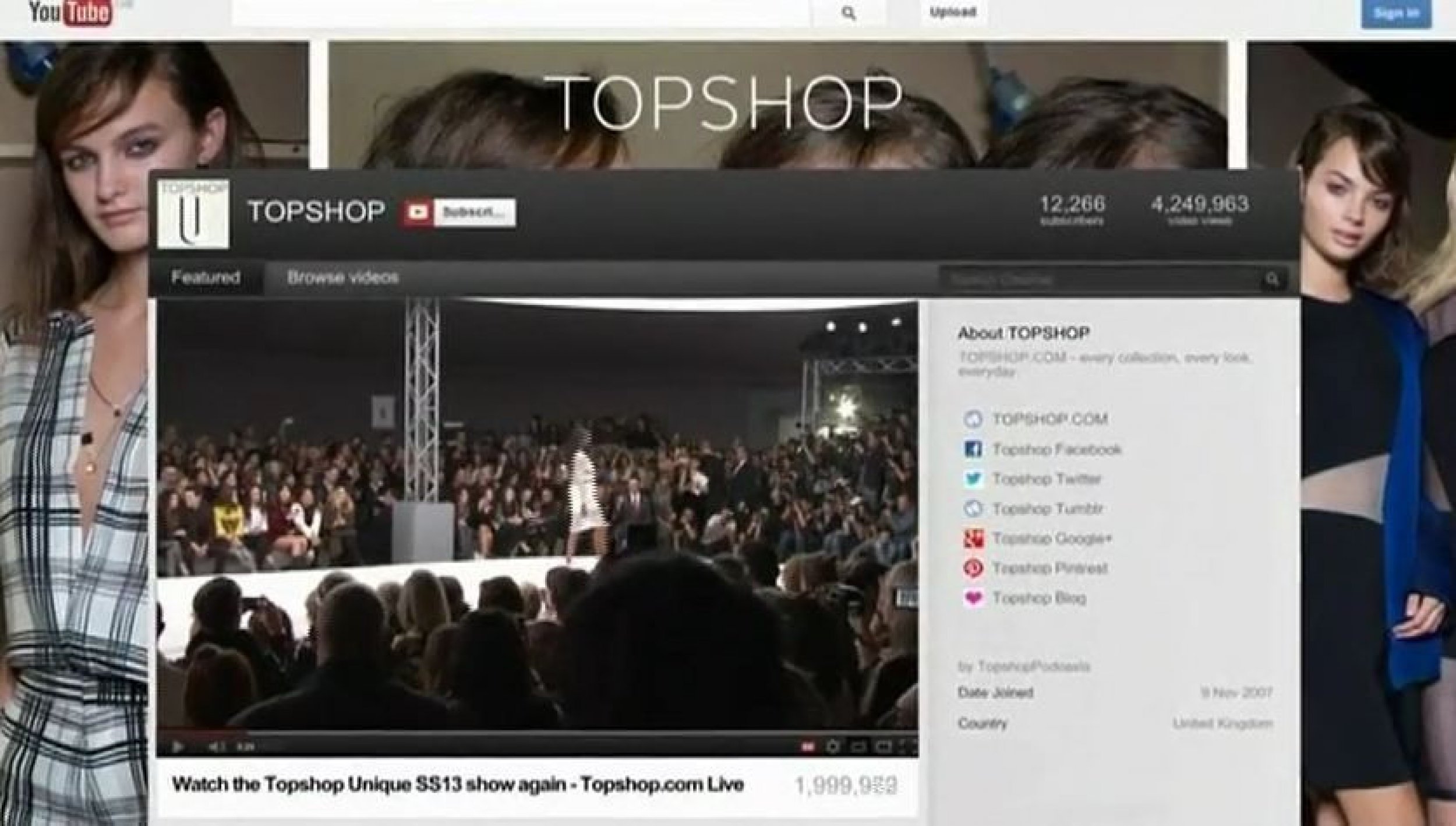Topshop Partners With Google For Interactive Catwalk At London Fashion Week