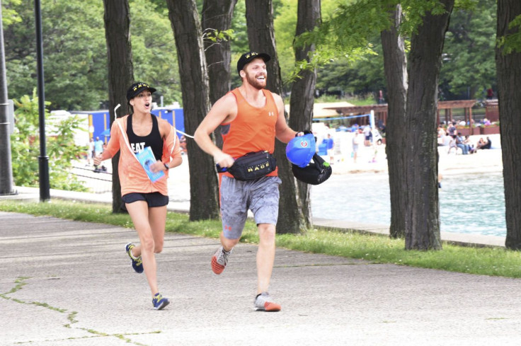 Scott and Brooke on "The Amazing Race" 