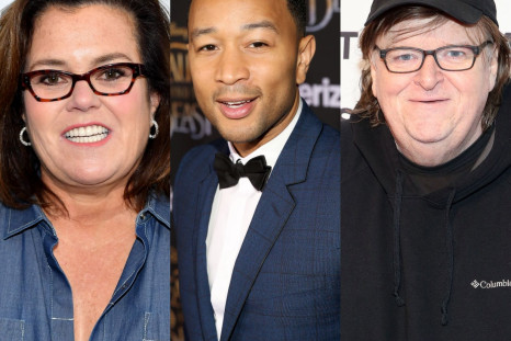 Rosie O'Donnell, John Legend and Michael Moore