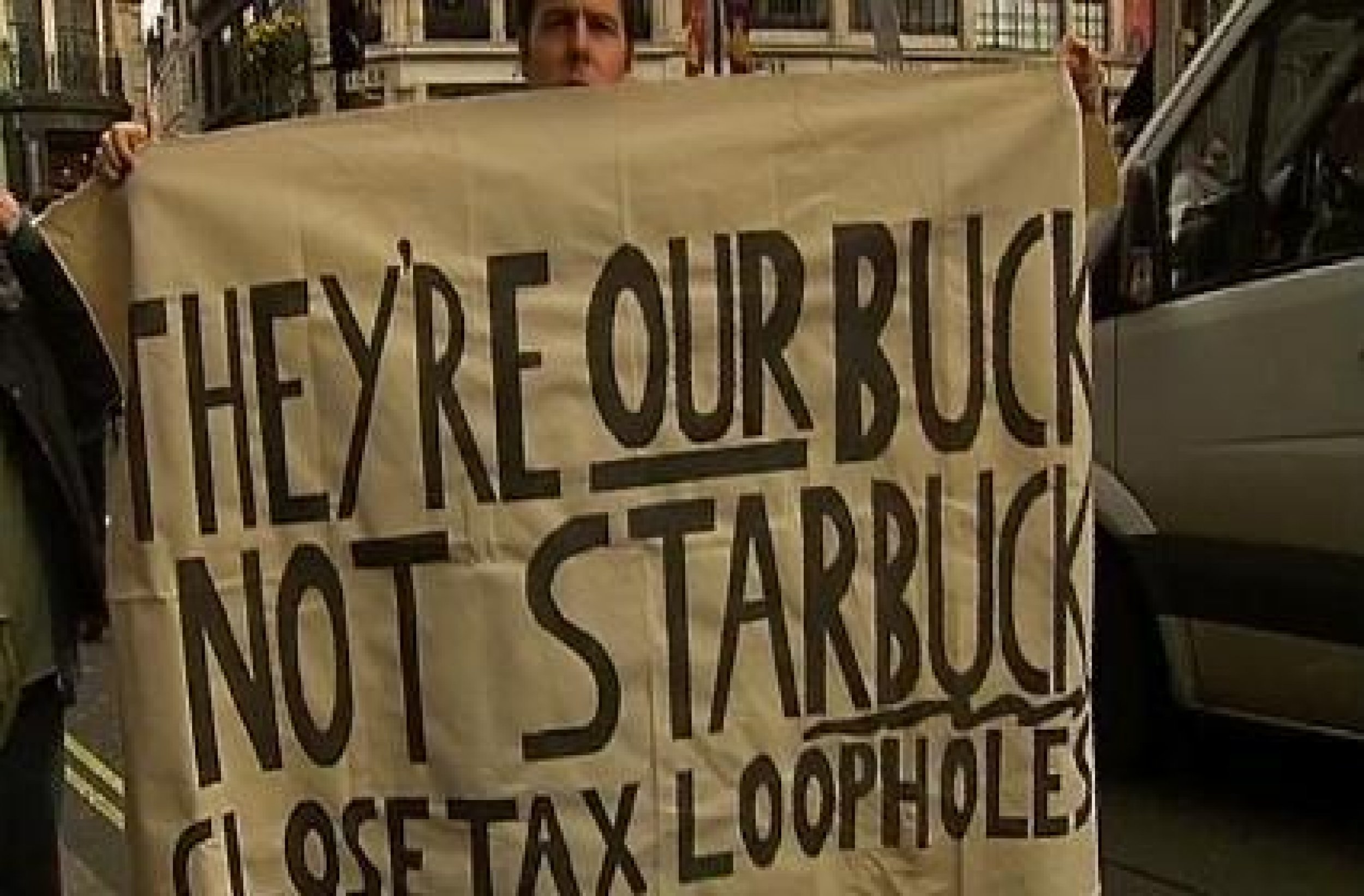 Starbucks Protesters Take Over London Demanding Tax Loopholes Be Closed