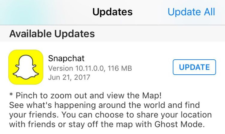 snap map update
