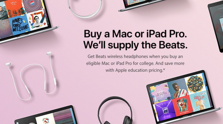 Apple is offering Back To School deals 
