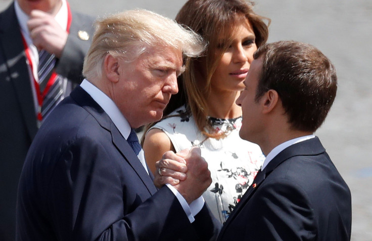 Trump Macron 