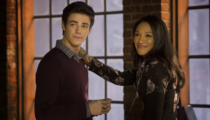 Grant Gustin as Barry, Candice Patton as Iris