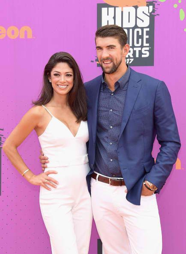 Michael Phelps and Nicole Johnson