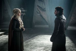 Daenerys and Jon on "Game of Thrones"  