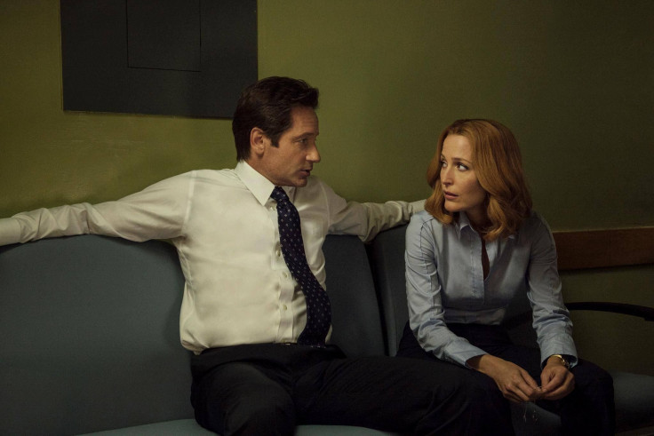 David Duchovny as Fox Mulder, Gillian Anderson as Dana Scully