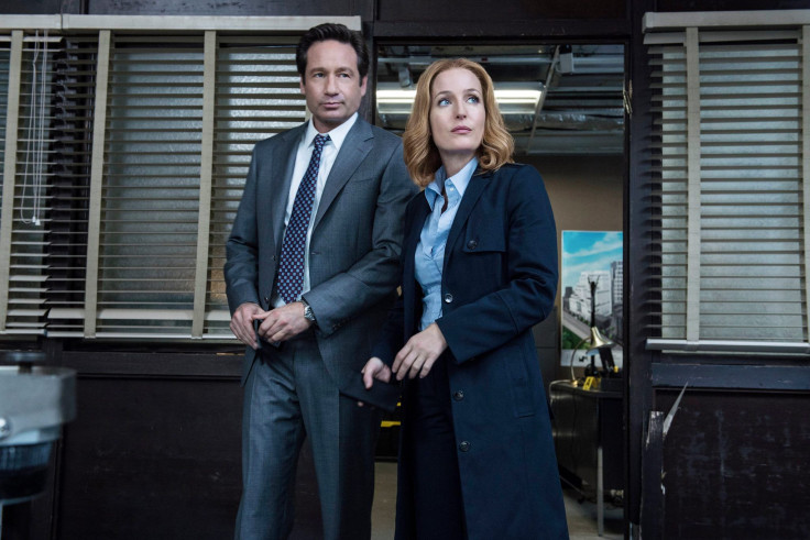 David Duchovny as Fox Mulder, Gillian Anderson as Dana Scully