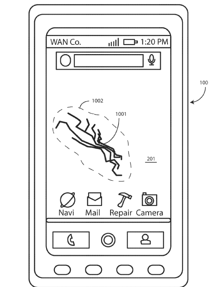 motorola healing screen patent