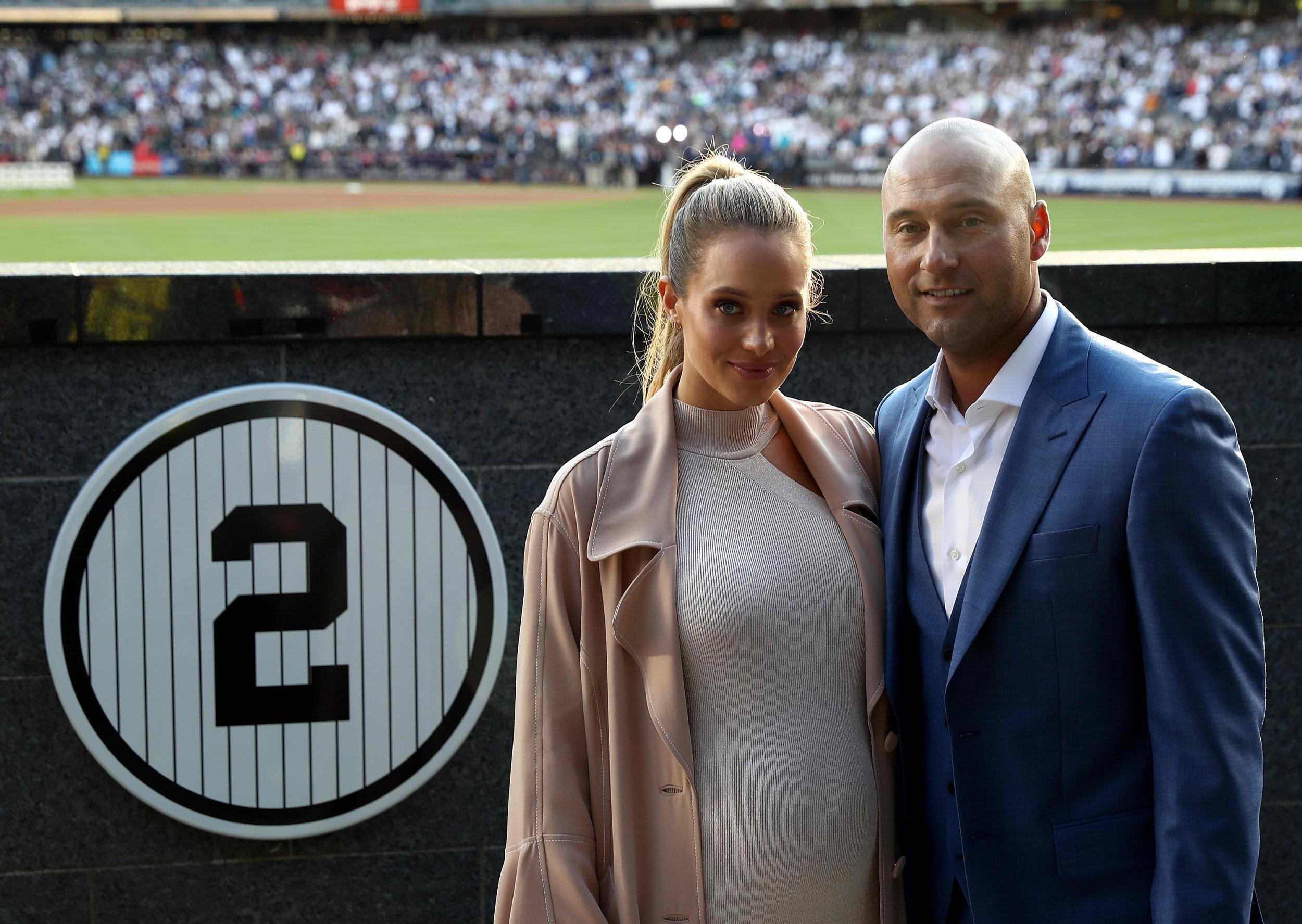 Derek Jeter's Daughters Join Him at Hall of Fame Induction Ceremony