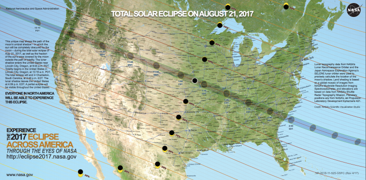 NASA Eclipse Map